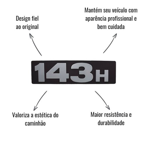 Emblema Lateral Globo para Scania 143H