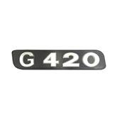 Emblema Letreiro Potência Para Scania G 420 Moderno Pintado