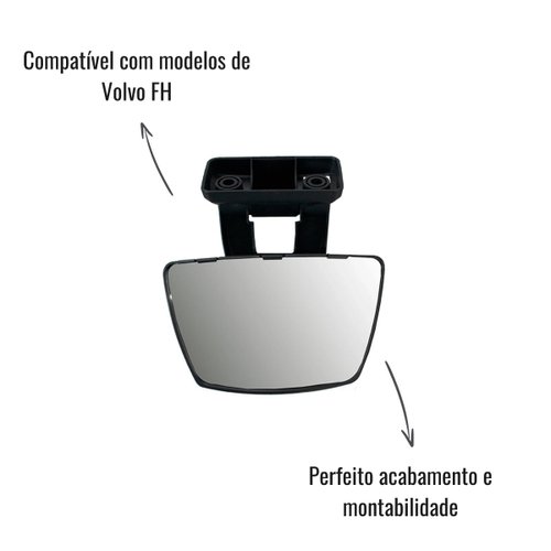 Espelho Retrovisor Lateral Rampa LNG Volvo FH 2015>