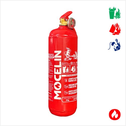 Extintor Veicular Mocelin 2kg ABC 2A-10B-C