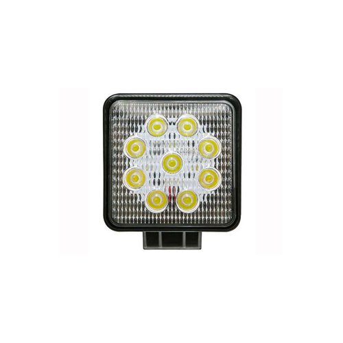 Farol Auxiliar Ledtron 9 LEDs 27W Bivolt Quadrado Branco 11"