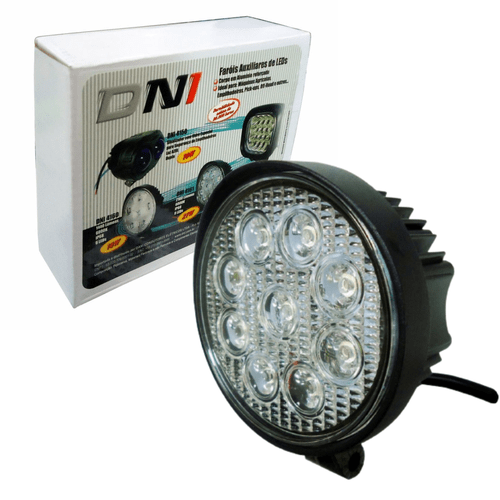 Farol de Trabalho Redondo com LEDs 27W Bivolt - DNI-4161