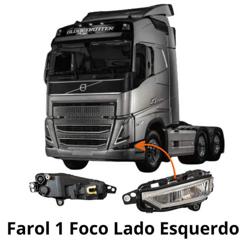 Farol Milha Auxiliar Volvo 2021 em Diant Foco Unico Esquerdo