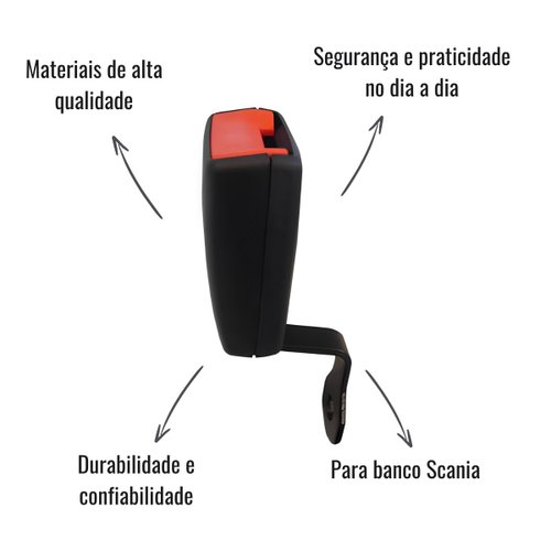 Fecho Cinto Segurança FConfuorto Banco Pneumático Scania
