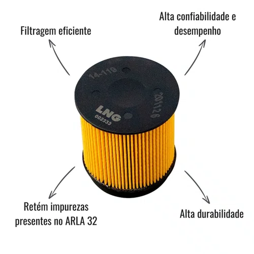 Filtro Bomba Arla LNG Scania 2012 a 2018 MAN TGX 2022