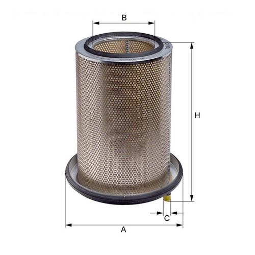 Filtro De Ar para Scania 114 124 T/R - E283L Hengst