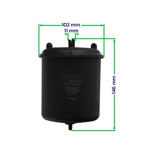 Filtro de Óleo Centrífuga Rotativo Wega WOR5002 Scania NTG