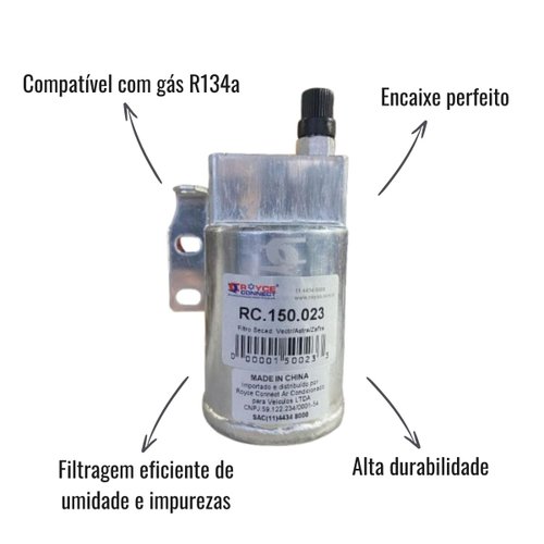 Filtro Secador Ar Condicionado para Vectra Zafira Astra