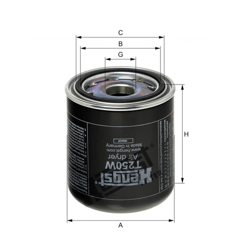 Filtro Secador Ar para Mercedes-Benz Volvo Fh e Daf - APU