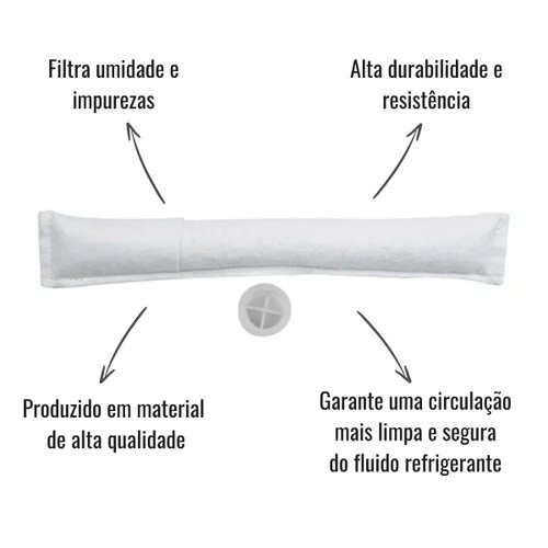 Filtro Secador Cartucho Ar Condicionado Gol G5 G6 Polo Fox