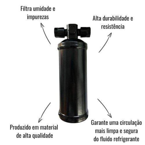 Filtro Secador Universal Ar Condicionado para 2 Pressostatos