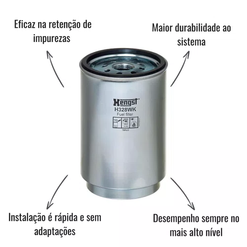 Filtro Separador de Água Racor Hengst H328WK Volvo FH FM