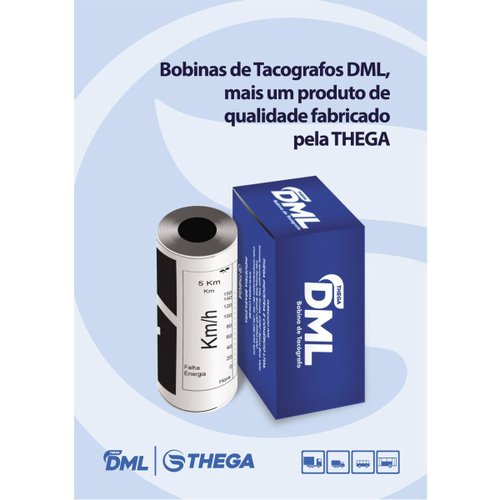 Bobina Fita Diagrama DML para Tacógrafo Digital