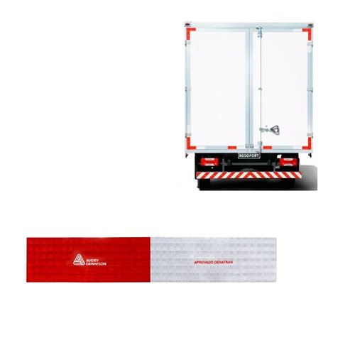Fita Refletiva Avery Dennison 30x5cm Lado Esquerdo 10 Unid