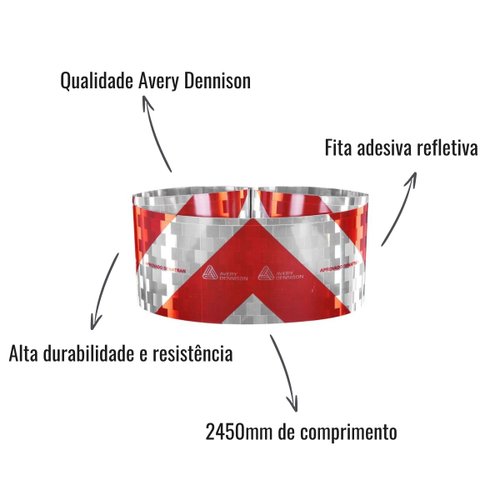 Fita Refletiva para Para-Choque Avery Dennison 2450mm