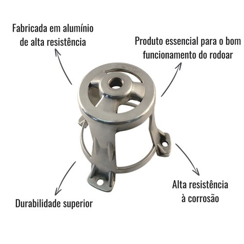 Flange Rodoar Nicolini Tração Scania Polida 3 Pontas