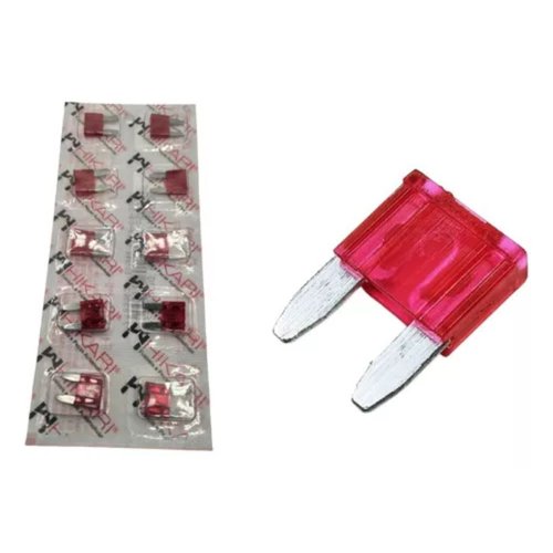 Fusível Hikari 10A Mini Vermelho - 10 unidades