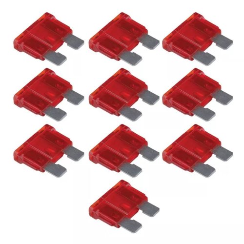 Fusível Hikari 10A Vermelho Lâmina 100 unidades