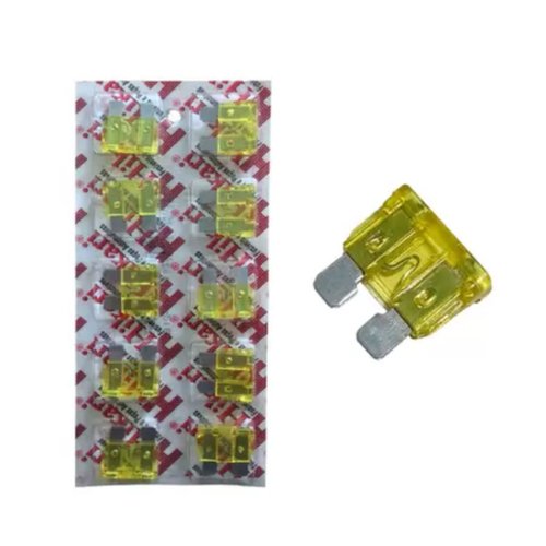 Fusível Hikari 20A Amarelo - 10 unidades