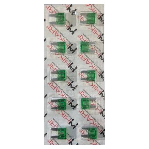 Fusível Hikari 30A Mini Verde - 10 unidades