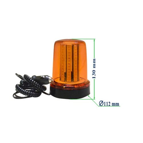 Giroflex LED Autopoli Amarelo C/Imã C/Plug Acendedor Bivolt