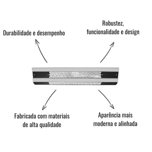 Grade Frontal Inferior Borghetti para Scania Série 4