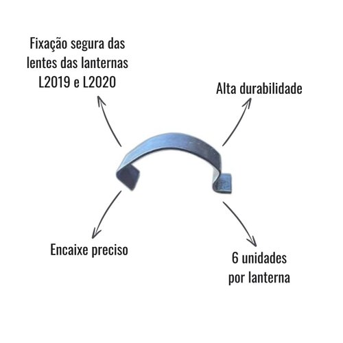 Grampo de Fixação/Presilha IVA para Lanterna Scania