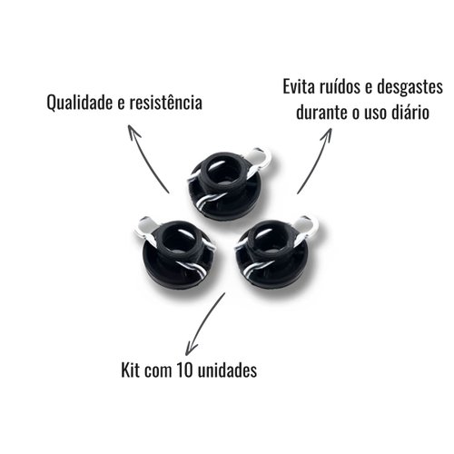 Grampos Deslizantes de Porta Globo para Scania Série 4 10 Unidades