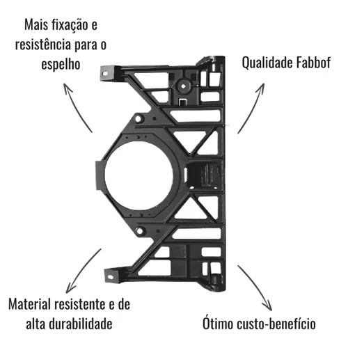 Grelha Espelho Retrovisor Borghetti Direito Scania Série 4