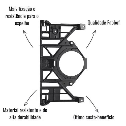 Grelha Espelho Retrovisor Borghetti Esquerdo Scania Série 4