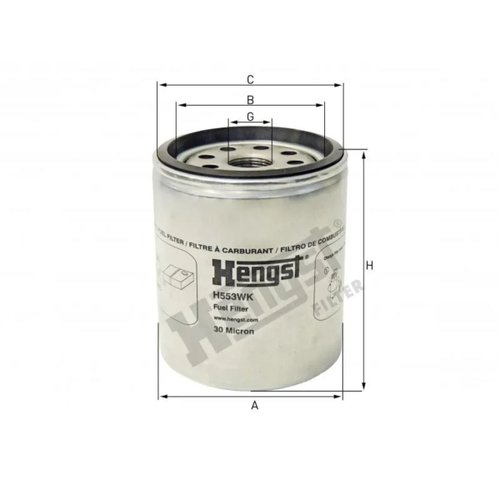 Filtro de Combustível Hengst Racor H553WK para Volvo
