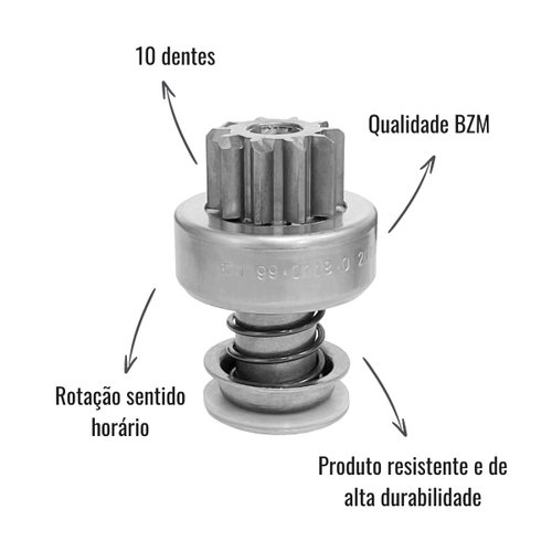 Impulsor de Partida BZM 99.0118.0 C/10 Dentes