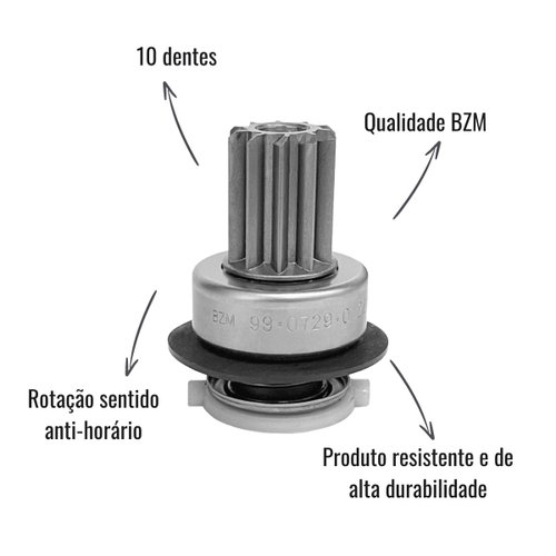 Impulsor de Partida BZM 99.0729.0 C/10 Dentes