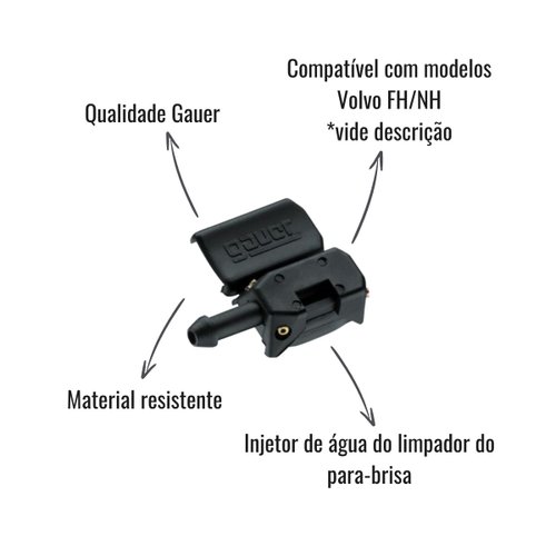 Injetor Brucutu Esguicho Gauer Volvo FH NH
