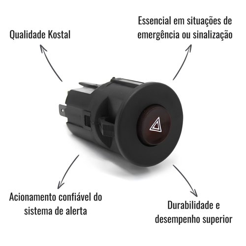 Interruptor de Emergência 24V Kostal para Mercedes-Benz
