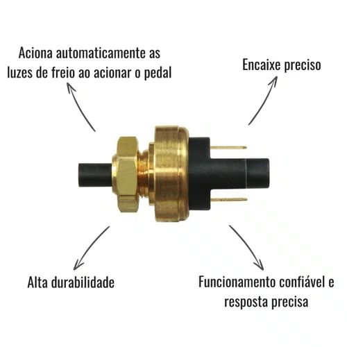 Interruptor Luz de Freio 3RHO 370 Gol Parati Voyage Saveiro