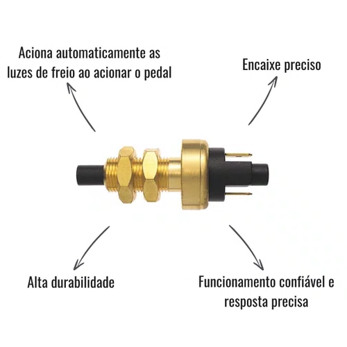 Interruptor Luz de Freio 3RHO 374 MB 608 609 Ônibus