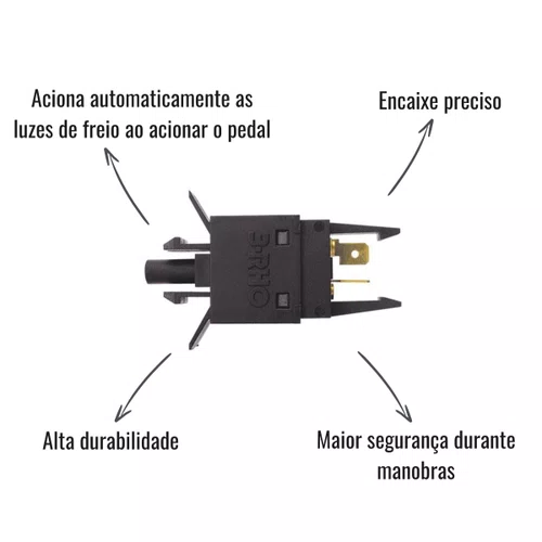 Interruptor Luz de Freio 3RHO 382 Scania 112 113 142 143