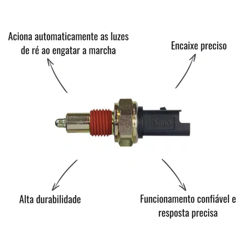 Interruptor Luz de Ré 3RHO 4445 Ducato Sandero Logan Kwid