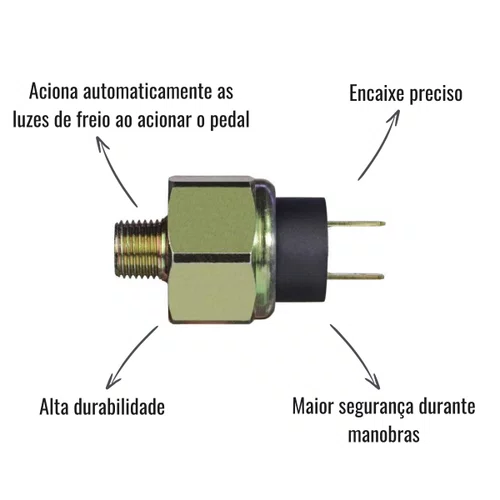 Interruptor Luz Freio 3RHO 320 Mercedes-Benz Caminhão Ônibus