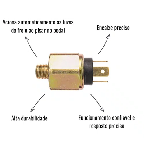 Interruptor Luz Freio 3RHO 330 Volkswagen Todos Tripolar