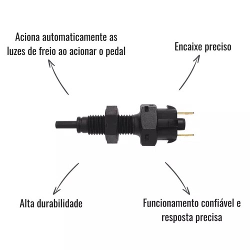 Interruptor Luz Freio 3RHO 372 Fiat Uno Mille Fiorino Elba