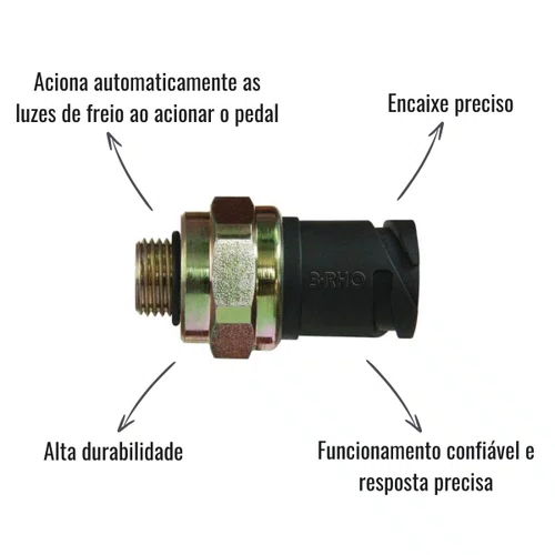 Interruptor Luz Freio 3RHO 378 Volvo NH NL FM FH Motor D12
