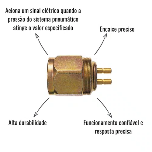 Interruptor Pneumático 3RHO 5500 MB Caminhões Ônibus