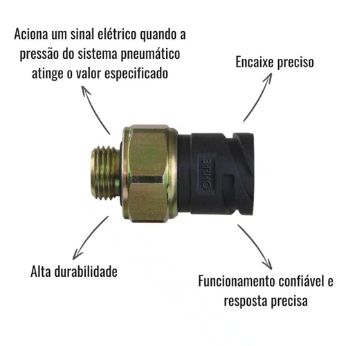 Interruptor Pneumático 3RHO 5584 Volvo Ônibus Caminhões