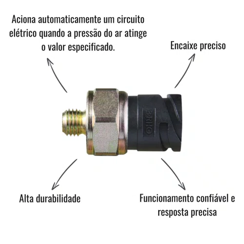 Interruptor Pneumático 3RHO 5595 Actros Atego Axor 5,5 bar