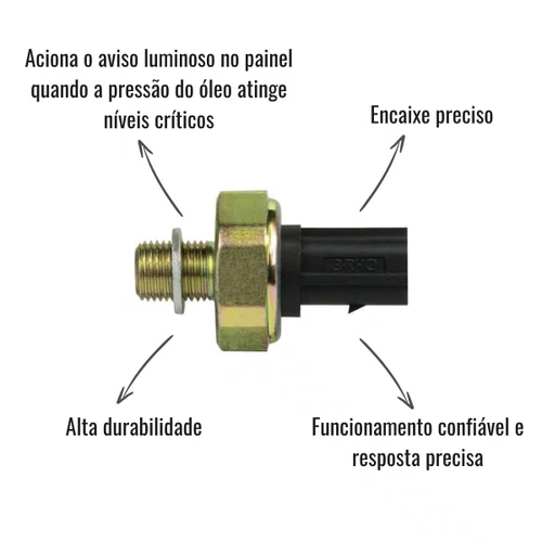 Interruptor Pressão Óleo 3RHO 3393 Motor Cummins ISCE 8.3L