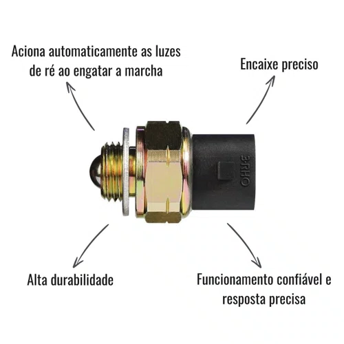 Interruptor Ré 3RHO 4469 Ford Cargo F250 Ranger + Chicote