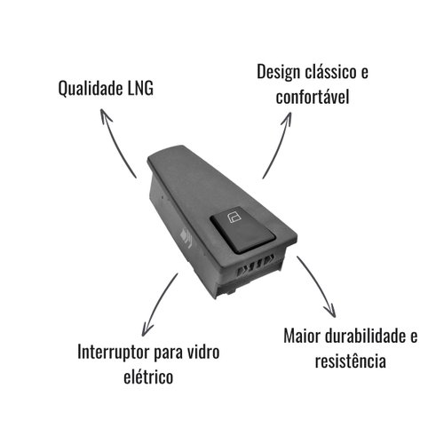 Interruptor Vidro Elétrico LNG Direito para Volvo FH9 FM12 FH12 FH16
