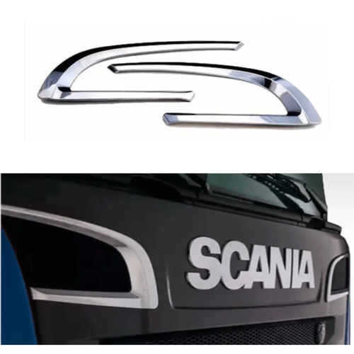 Par Acabamento Grade Entrada De Ar Jetta Scania P 2010>